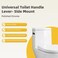 iFealClear Universal Metal Side Toilet Flush Handle Replacement Angle Mount Toilet Handle Replacement Compatible with Kohler American Standard TOTO Mansfield Solid Brass Oil Rubbed Bronze