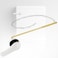 iFealClear Universal Metal Toilet Handle Replacement Kit Front Mount Toilet Tank Flush Lever with Stainless Steel Chain Fits Most Toilets White
