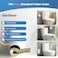 iFealClear Universal Metal Toilet Tank Flush Lever Replacement Side Mount Toilet Handle Replacement Kit Stainless Steel Chain Solid Brass Material Polished Gold