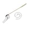 Jwodo Toilet Handle Replacement Kit Universal Tank Flush Lever Handle with Stainless Steel Flapper Chains for Most Front Mount Toilets Chrome Finish Toilet Flush Handle