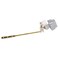 Master Plumber Toilet Handle Tank Flush Lever Pushbutton Side Mount Chrome Finish