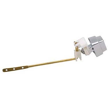 Master Plumber Toilet Handle Tank Flush Lever Pushbutton Side Mount Chrome Finish