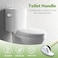 OasisFlow Toilet Flush Tank Lever Replacement Compatible with TOTO THU004CP Trip Lvr for ST701 CST853854884 CST604CEF CST614CEF