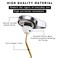 PDFans Toilet Handle Replacement Kit Side Mount Toilet Flush Handle Lever Universal Fits Most Toilets Easy Install Solid Brass Material Chrome Finish