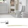 PuritySage Universal Front Mount Toilet HandleToilet Tank Flush Lever Replacement HandleToilet Repair HandleChrome