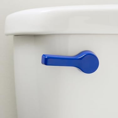Qualihome Toilet Flusher Handle Replacement Kit Universal Toilet Handle Durable Elegant and EasytoInstall Flush Lever Blue Finish Front Mount