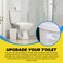Qualihome Universal Side Mount Toilet Handle Tank Flush Lever Modern Durable Toilet Bowl Handles Side Mount Also Replaces Eljer Toilet Handle THU004CP Toto Toilet Handle Replacement White