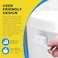 Qualihome Universal Side Mount Toilet Handle Tank Flush Lever Modern Durable Toilet Bowl Handles Side Mount Also Replaces Eljer Toilet Handle THU004CP Toto Toilet Handle Replacement White