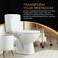 RAVINE Premium Modern Luxury Universal Toilet Handle Replacement Majestic Collection Toilet Lever Replacement Easy Install Chrome Front Mount