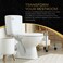 RAVINE Premium Modern Luxury Universal Toilet Handle Replacement Majestic Collection Toilet Lever Replacement Easy Install Chrome Front Mount
