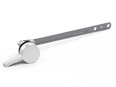 RAVINE Premium Modern Luxury Universal Toilet Handle Replacement Majestic Collection Toilet Lever Replacement Easy Install Chrome Front Mount