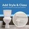 RAVINE Toilet Handle Replacement American Standard Flush Lever With Elegant Design Durable Front Mount Easy to Install Bowl Handle White