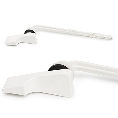 RAVINE Toilet Handle Replacement American Standard Flush Lever With Elegant Design Durable Front Mount Easy to Install Bowl Handle White
