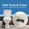 RAVINE Toilet Handle Replacement American Standard Toilet Flush Handle with Elegant Design Durable Toilet Flush Lever Front Mount Easy to Install Toilet Bowl Handle Replacement Brushed Bronze