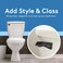 RAVINE Toilet Handle Replacement American Standard Toilet Flush Handle with Elegant Design Durable Toilet Flush Lever Front Mount Easy to Install Toilet Bowl Handle Replacement Brushed Bronze