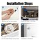 Ancable Toilet Handle Replacement Kit 2Pack Front Mount Universal Toilet Lever Flush Handle Compatible with American Standard Kohler TOTO Gerber Mansfield Glacier Bay Toilet Tanks