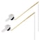 Hygie Rinse Universal Metal Front Mount Toilet Handle Replacement Kit Compatible with Kohler Toilet Tank Parts 2Pack Toilet Flush Lever Handle with Flapper Chains White