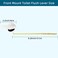 Hygie Rinse Universal Metal Front Mount Toilet Handle Replacement Kit Compatible with Kohler Toilet Tank Parts 2Pack Toilet Flush Lever Handle with Flapper Chains White