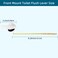 Hygie Rinse Universal Metal Front Mount Toilet Handle Replacement Kit Compatible with Kohler Toilet Tank Parts 2Pack Toilet Flush Lever Handle with Flapper Chains White
