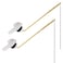 Hygie Rinse Universal Metal Front Mount Toilet Handle Replacement Kit Compatible with Kohler Toilet Tank Parts 2Pack Toilet Flush Lever Handle with Flapper Chains White