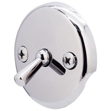 Westbrass 318 TwoHole Trip Lever Overflow Face Plate and Screws Polished Chrome D33026