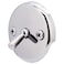 Westbrass 318 TwoHole Trip Lever Overflow Face Plate and Screws Polished Chrome D33026