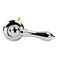 LDR Industries Toilet Handle Replacement Flush Lever by LDR Global Repair Replace Tank Flusher Handles Universal Mount Fits Front Side and Angle Mounts Chrome Finish Metal Levers