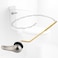iFealClear Universal Metal Toilet Tank Flush Lever Replacement Side Mount Toilet Handle Replacement Kit Solid Brass Toilet Trip Lever Fits Most Toilets Stainless Steel Chain Brushed Nickel