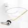 iFealClear Universal Metal Toilet Tank Flush Lever Replacement Side Mount Toilet Handle Replacement Kit Solid Brass Toilet Trip Lever Fits Most Toilets Stainless Steel Chain Brushed Nickel