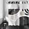 Yieldeer Boho Hookless Shower Curtain Black White Grey 71x74