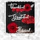 Hadint 4Pcs Red Rose Shower Curtain Sets Thankful Grateful Blessed Bathroom Curtain with NonSlip Rug Toilet Lid Cover Bath Mat and 12 Hooks Romantic Showy Floral Wedding Decor for Bath 72 x 72 inch
