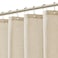 Jowels Natural Linen Shower Curtain with 12 Metal Hooks Modern Boho Neutral Thick Cloth Waterproof Bath Decor Beige Shower Curtain for Bathroom Hotel Bathtub Cream 72 Inch
