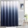 Naturoom Navy Blue and White Shower Curtains for Bathroom Ombre Indigo Royal Light Blue Cloth Fabric Shower Curtain Set with 12 Hooks Royal Indigo Bathroom Decor 72 x 72