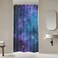 Riyidecor Stall Galaxy Outer Space Star Nebula Shower Curtain 36Wx72H Inch Small Narrow Single Standing 36 inch Shower Curtain Universe Planets Half Fantasy Starry Decor Bathroom Fabric