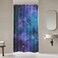 Riyidecor Stall Galaxy Outer Space Star Nebula Shower Curtain 36Wx72H Inch Small Narrow Single Standing 36 inch Shower Curtain Universe Planets Half Fantasy Starry Decor Bathroom Fabric