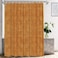 Shrahala Wood Bamboo Rustic Decorative Shower Curtain Weave Wood Pattern Texture Bamboo Seamless Organic for Home Decor Bathtubs Bathroom Decor Waterproof Shower Curtain 72x72 inch