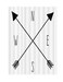 JAWO RV Camping Shower Curtain for Camper Trailer Camping Bathroom Compass and Arrows N S E W Shorter and Narrow Shower Curtain with Hooks Set 47x64 Inches