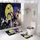 DDS-DUDES DDSDUDES 4Pcs Christmas Shower Curtain Sets Kids Bathroom Halloween Decor with 12 Curtain Hooks for Bathroom Waterproof 71 x 71 inch D9