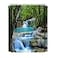 DDS-DUDES DDSDUDES Waterfall Shower Curtain Garden Spring Natural Scenery Forest Waterproof Shower Curtain for Bathroom 12 Plastic Hooks 71 71 inches A17