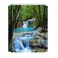 DDS-DUDES DDSDUDES Waterfall Shower Curtain Garden Spring Natural Scenery Forest Waterproof Shower Curtain for Bathroom 12 Plastic Hooks 71 71 inches A17