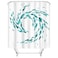 RnnJoile Teal Fish Shower Curtains Set Ocean Creatures Bathroom Decor Creative Curtain for Bath Fabric Sea Ocean Shower Curtain with Hooks Turquoise 72x72inch
