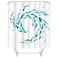 RnnJoile Teal Fish Shower Curtains Set Ocean Creatures Bathroom Decor Creative Curtain for Bath Fabric Sea Ocean Shower Curtain with Hooks Turquoise 72x72inch