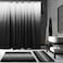 Fanfanwin 3 Pcs Black Shower Curtain and Rug Sets with 12 HooksWaterproof Ombre Bathroom Shower Curtains Set for Hotel Bathroom Decor