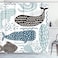 Emvency Shower Curtain Nautical Sea Animal Kids Fur Seal Whale Octopus Fish Childish Waterproof Polyester Fabric 72 x 72 inches Set with Hooks