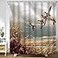 Abaysto Hunting Flying Wild Ducks Shower CurtainBath Curtains Bathroom Decor Sets with Hooks Shower Bath Curtain for BathroomPolyester Fabric Bathroom Shower Curtain