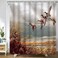 Abaysto Hunting Flying Wild Ducks Shower CurtainBath Curtains Bathroom Decor Sets with Hooks Shower Bath Curtain for BathroomPolyester Fabric Bathroom Shower Curtain