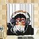VividHome Monkey Shower Curtains Funny Animal Chimpanzee Bathroom Curtain with Hooks 7272 inches