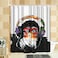 VividHome Monkey Shower Curtains Funny Animal Chimpanzee Bathroom Curtain with Hooks 7272 inches