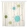 ArtSocket Shower Curtain Mid Iconic Atomic Starbursts Century Modern Sputnik Palm Springs Home Bathroom Decor Polyester Fabric Waterproof 72 x 72 Inches Set with Hooks