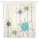 ArtSocket Shower Curtain Mid Iconic Atomic Starbursts Century Modern Sputnik Palm Springs Home Bathroom Decor Polyester Fabric Waterproof 72 x 72 Inches Set with Hooks